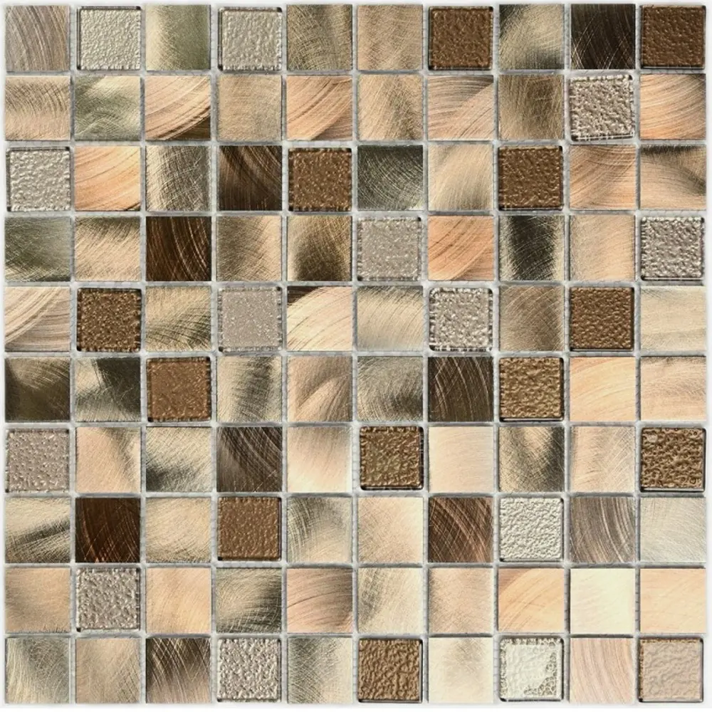 Фото Декоративная мозаика Granito 00-00112615 Titan Bronzeekb 31.8x31.8см цвет Коричневый Фото Декоративная мозаика Granito 00-00112615 Titan Bronzeekb 31.8x31.8см цвет Коричневый