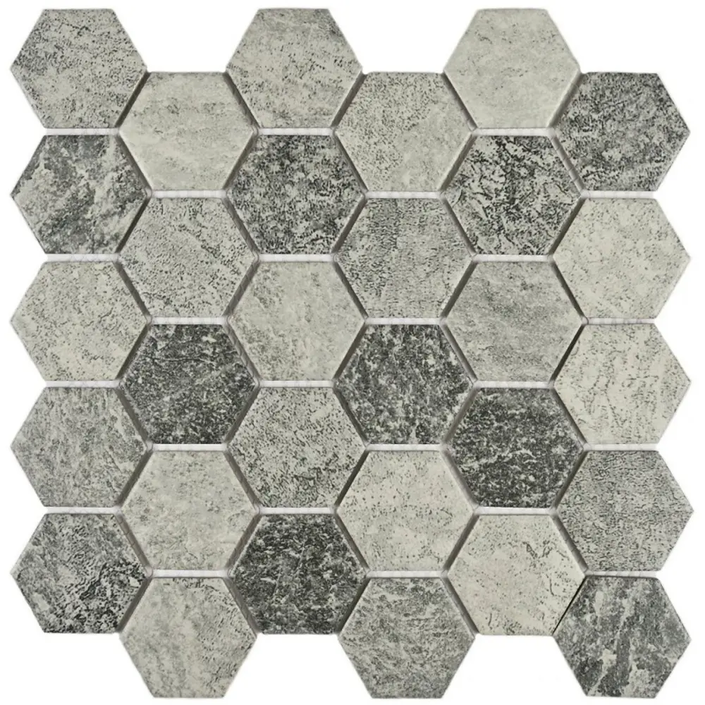 Фото Декоративная мозаика Granito 00-00101664 Olmeto Greyekb 27.1x28.2см цвет Серый / серебристый Фото Декоративная мозаика Granito 00-00101664 Olmeto Greyekb 27.1x28.2см цвет Серый / серебристый