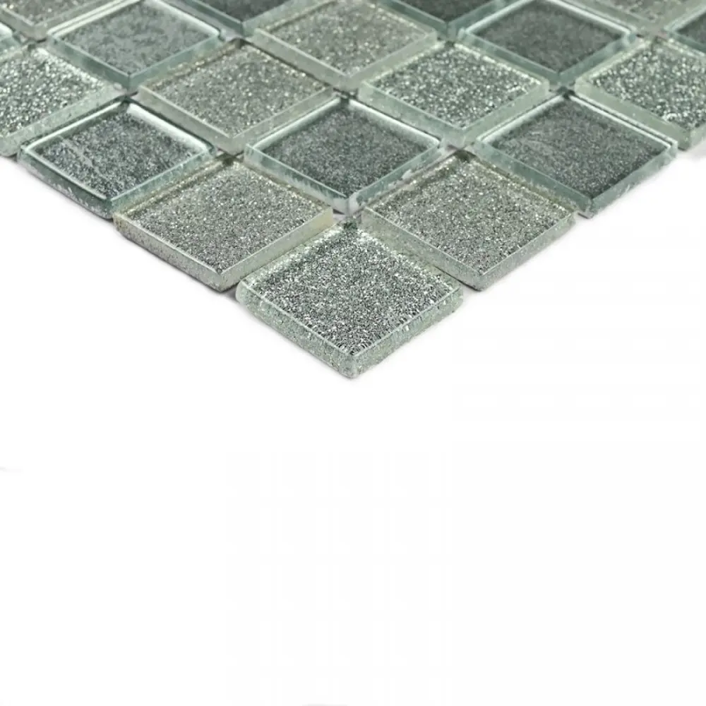 Фото 2 Декоративная мозаика Granito U00010742 Shine Silverekb 30x30см цвет Белый Фото 2 Декоративная мозаика Granito U00010742 Shine Silverekb 30x30см цвет Белый