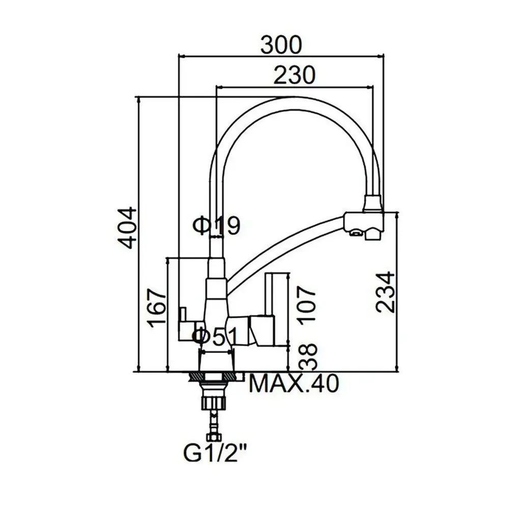 Фото 6 Смеситель для кухни с гибким изливом и подводкой питьевой воды Wisent графит W4855-24-9