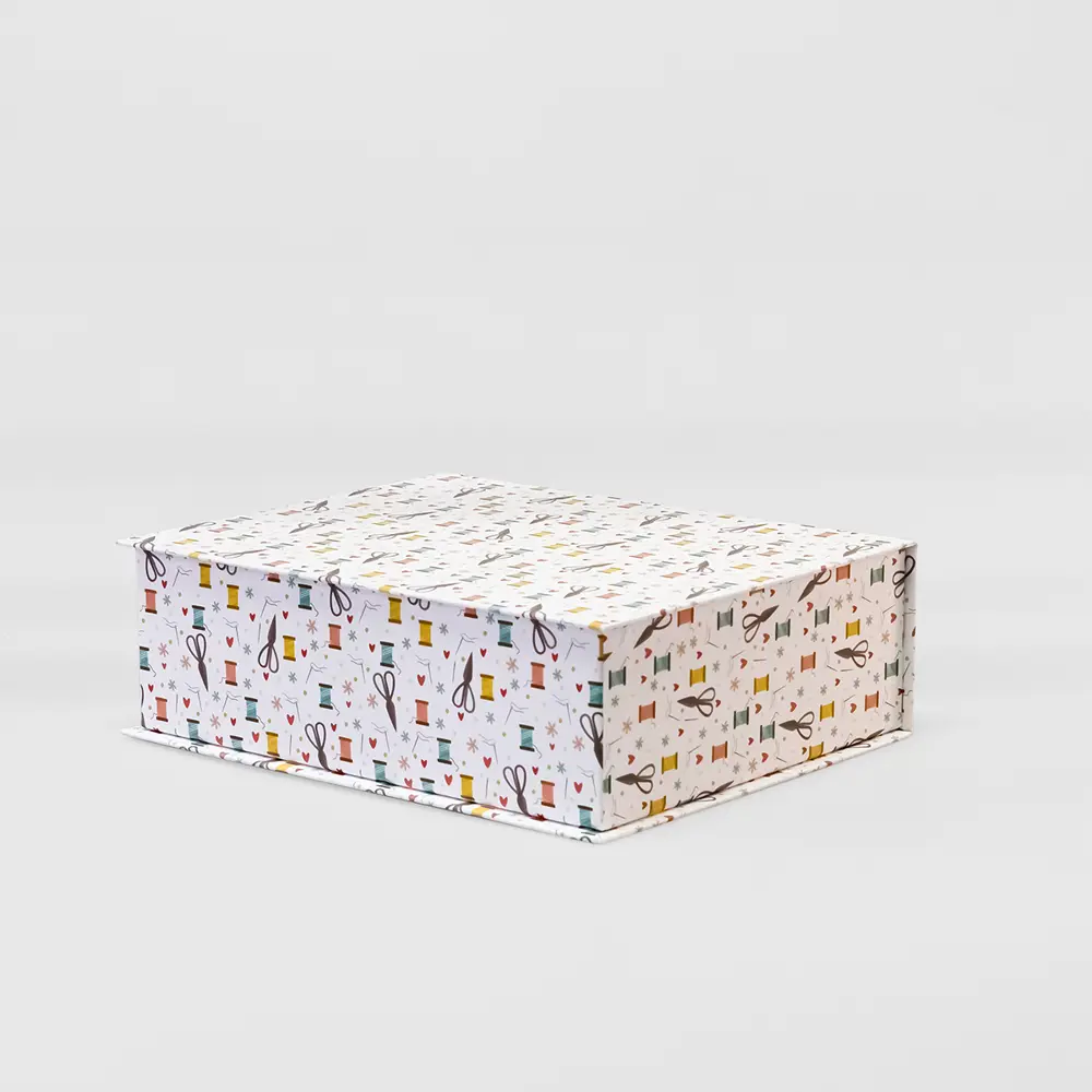 Фото 3 Книжка-шкатулка для хранения швейных принадлежностей Cartonnage Ножницы 17x12x5 см цвет белый Фото 3 Книжка-шкатулка для хранения швейных принадлежностей Cartonnage Ножницы 17x12x5 см цвет белый