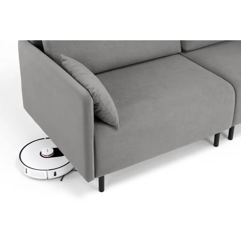 Фото 7 Диван Romack Диван раскладной 210x78x95.5 см велюр цвет светло-серый Фото 7 Диван Romack Диван раскладной 210x78x95.5 см велюр цвет светло-серый