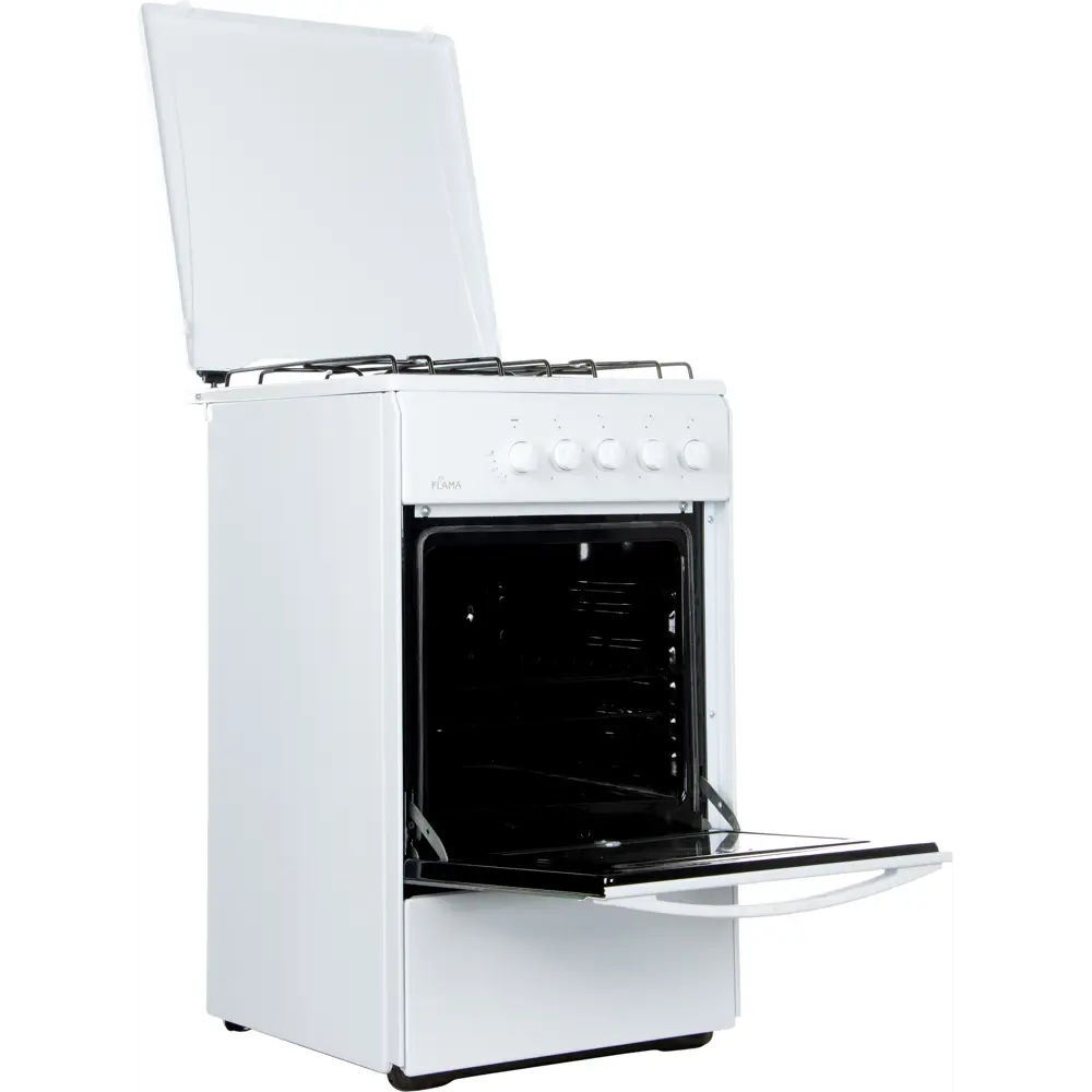 Фото 2 Газовая плита Flama RG 2401 W 50 см 4 конфорки цвет белый Фото 2 Газовая плита Flama RG 2401 W 50 см 4 конфорки цвет белый
