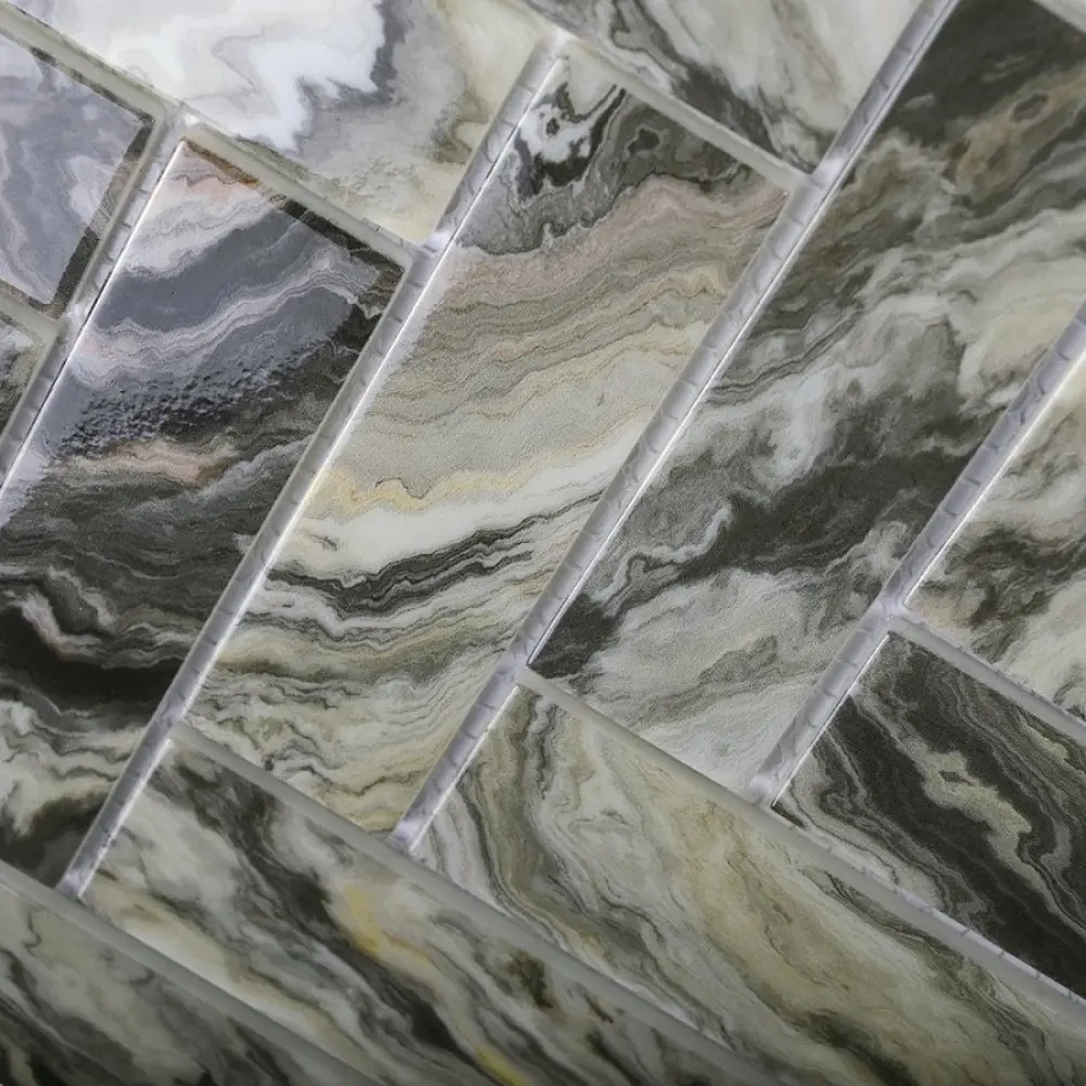 Фото 2 Декоративная мозаика Granito 23-00029118 Hadar Greyekb 26.8x28.6см цвет Серый / серебристый Фото 2 Декоративная мозаика Granito 23-00029118 Hadar Greyekb 26.8x28.6см цвет Серый / серебристый