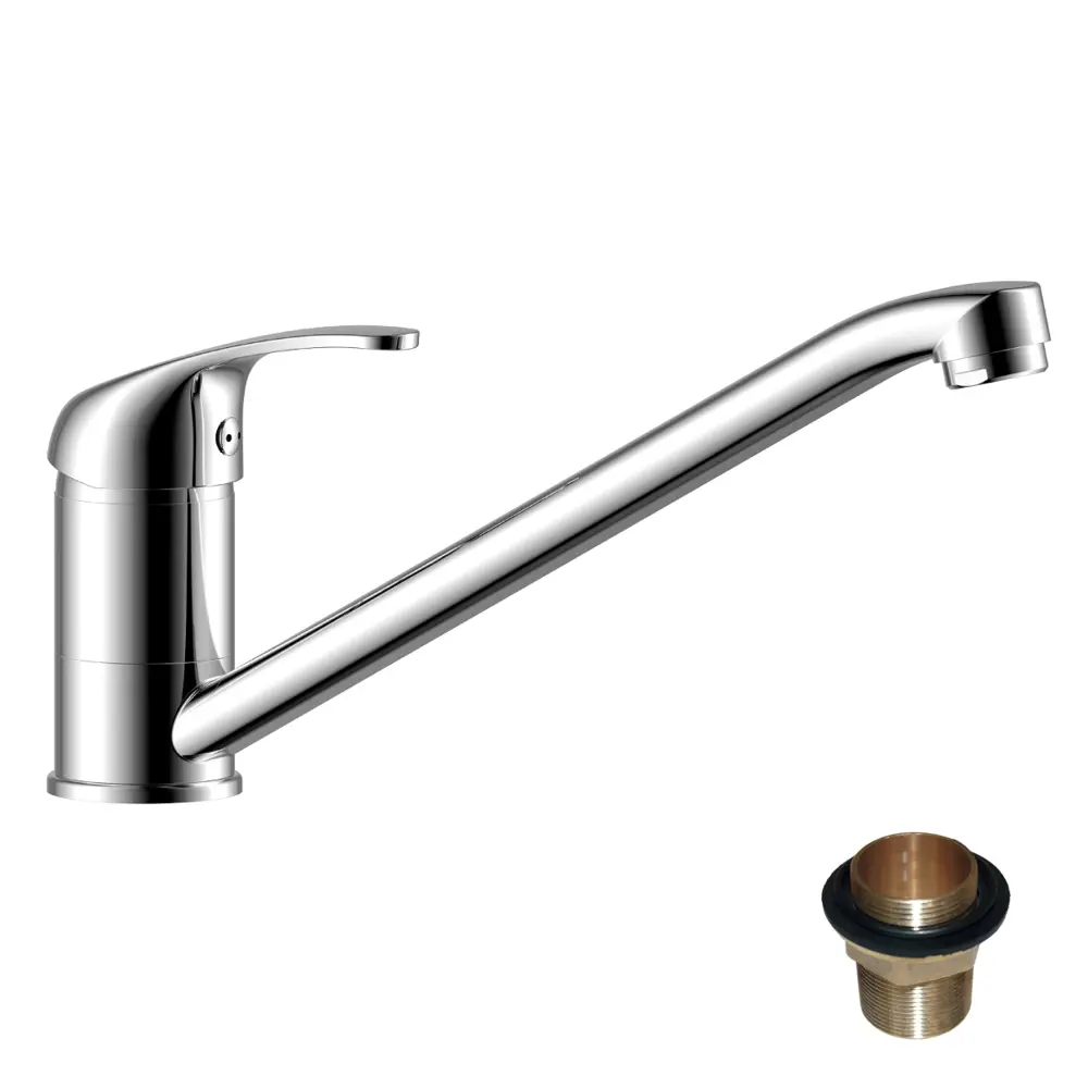 Фото Смеситель для кухни Rossinka silvermix Y35-21U поворотный излив 22.9 см цвет хром
