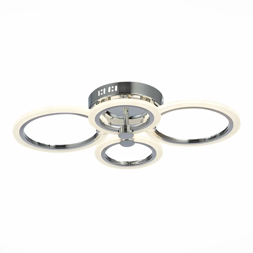 Фото 4 Люстра потолочная светодиодная Alma light Cresso AL5001C72CH 12 м² регулируемый белый свет цвет серый/серебристый Фото 4 Люстра потолочная светодиодная Alma light Cresso AL5001C72CH 12 м² регулируемый белый свет цвет серый/серебристый