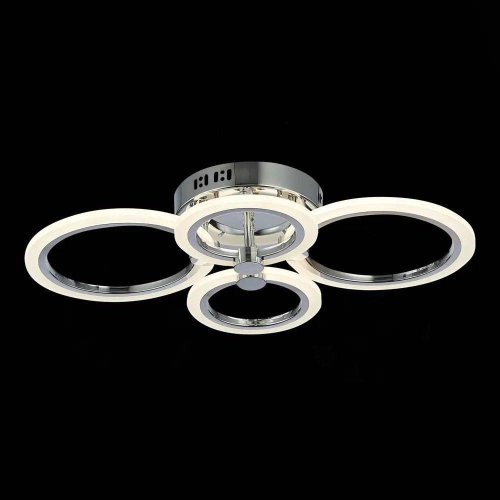 Фото Люстра потолочная светодиодная Alma light Cresso AL5001C72CH 12 м² регулируемый белый свет цвет серый/серебристый Фото Люстра потолочная светодиодная Alma light Cresso AL5001C72CH 12 м² регулируемый белый свет цвет серый/серебристый