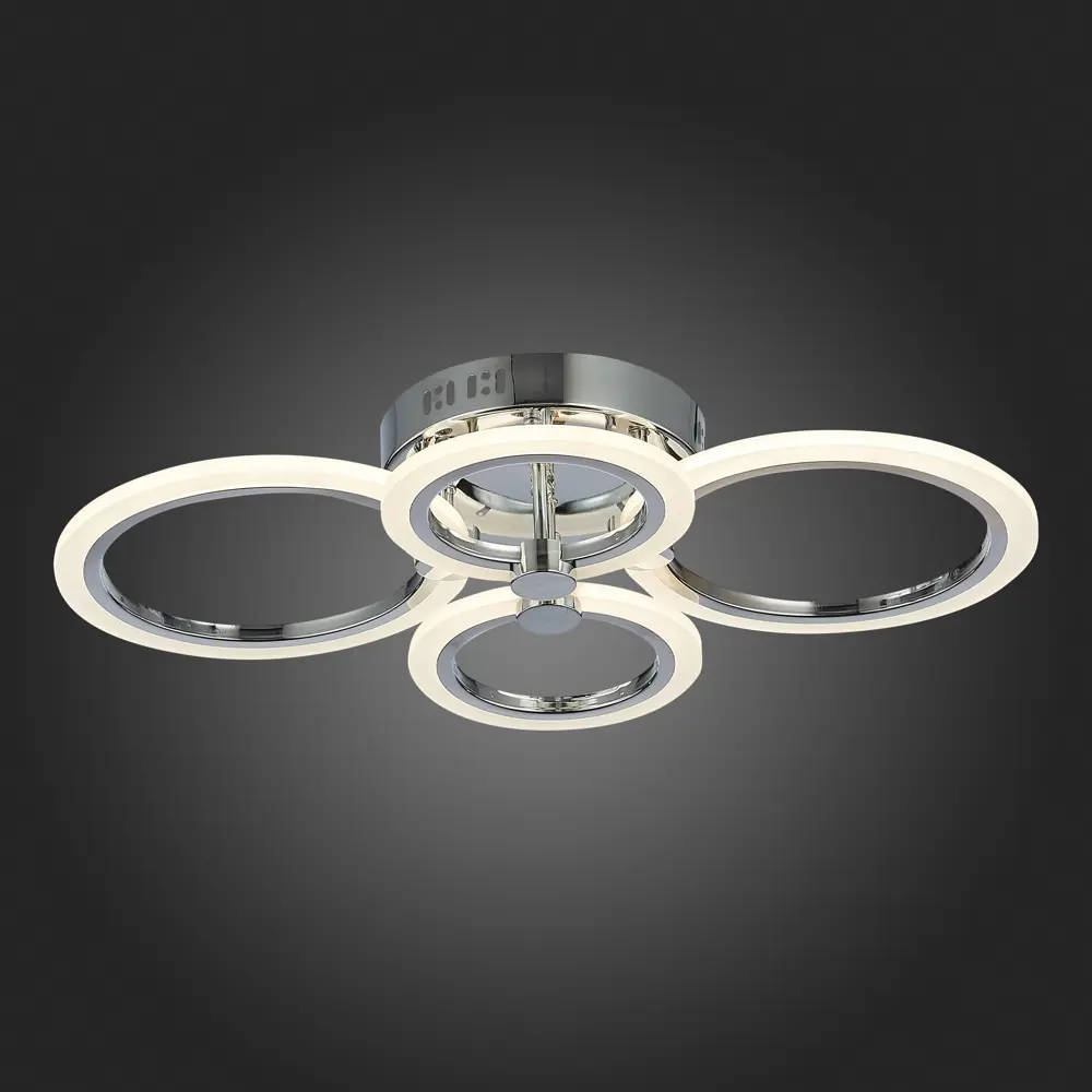 Фото 2 Люстра потолочная светодиодная Alma light Cresso AL5001C72CH 12 м² регулируемый белый свет цвет серый/серебристый Фото 2 Люстра потолочная светодиодная Alma light Cresso AL5001C72CH 12 м² регулируемый белый свет цвет серый/серебристый