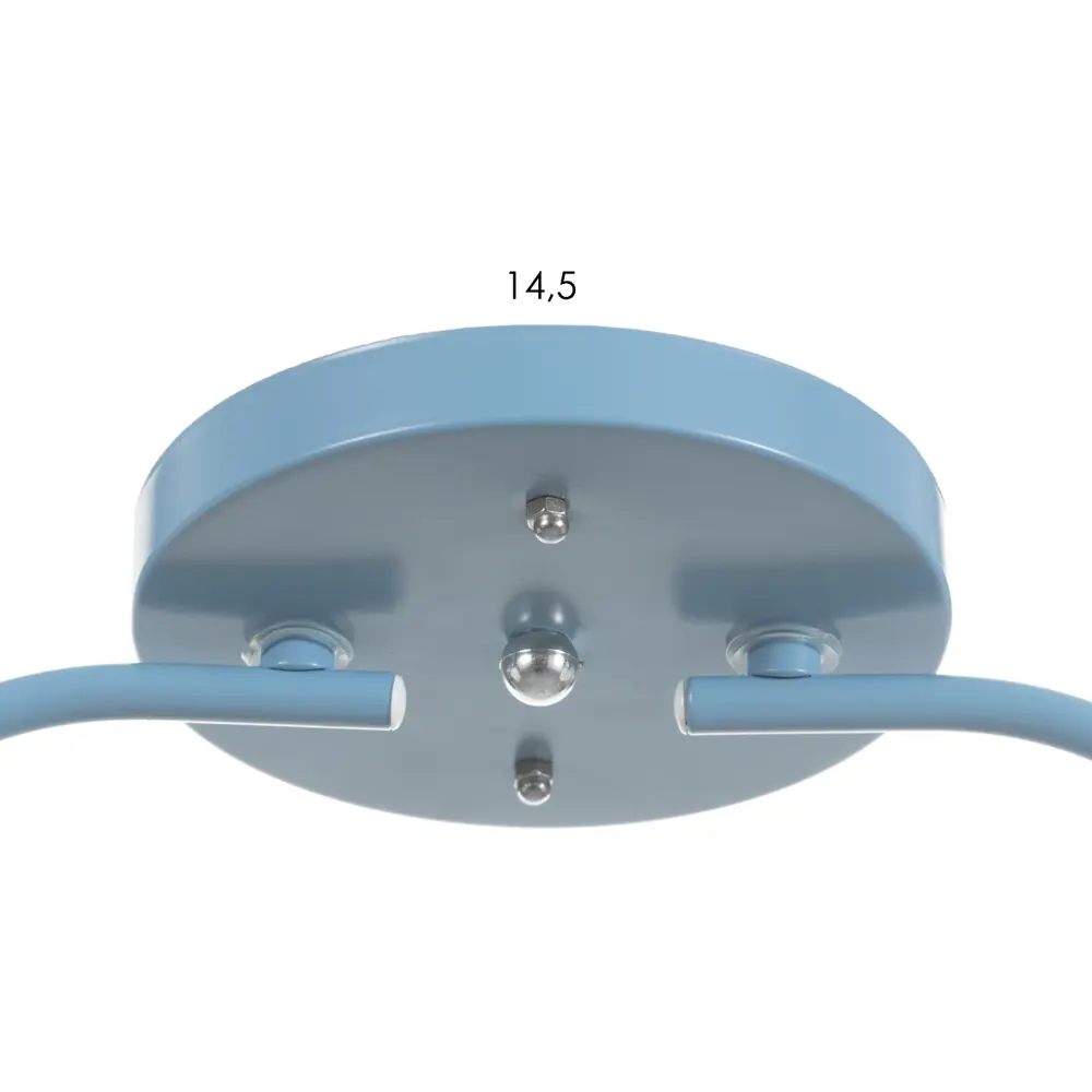 Фото 5 Люстра потолочная Bayerlux 2 лампы 15 Вт Е27 цвет голубой 50x15x15см