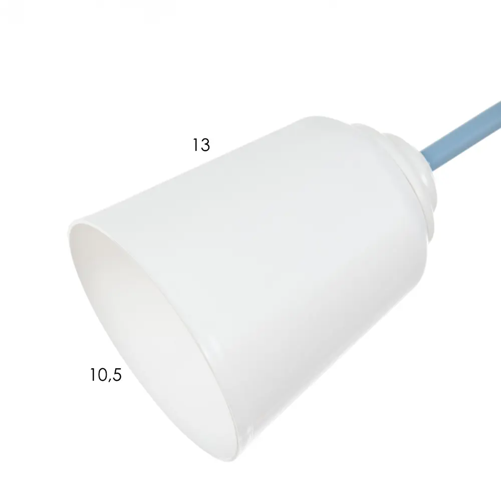 Фото 6 Люстра потолочная Bayerlux 2 лампы 15 Вт Е27 цвет голубой 50x15x15см