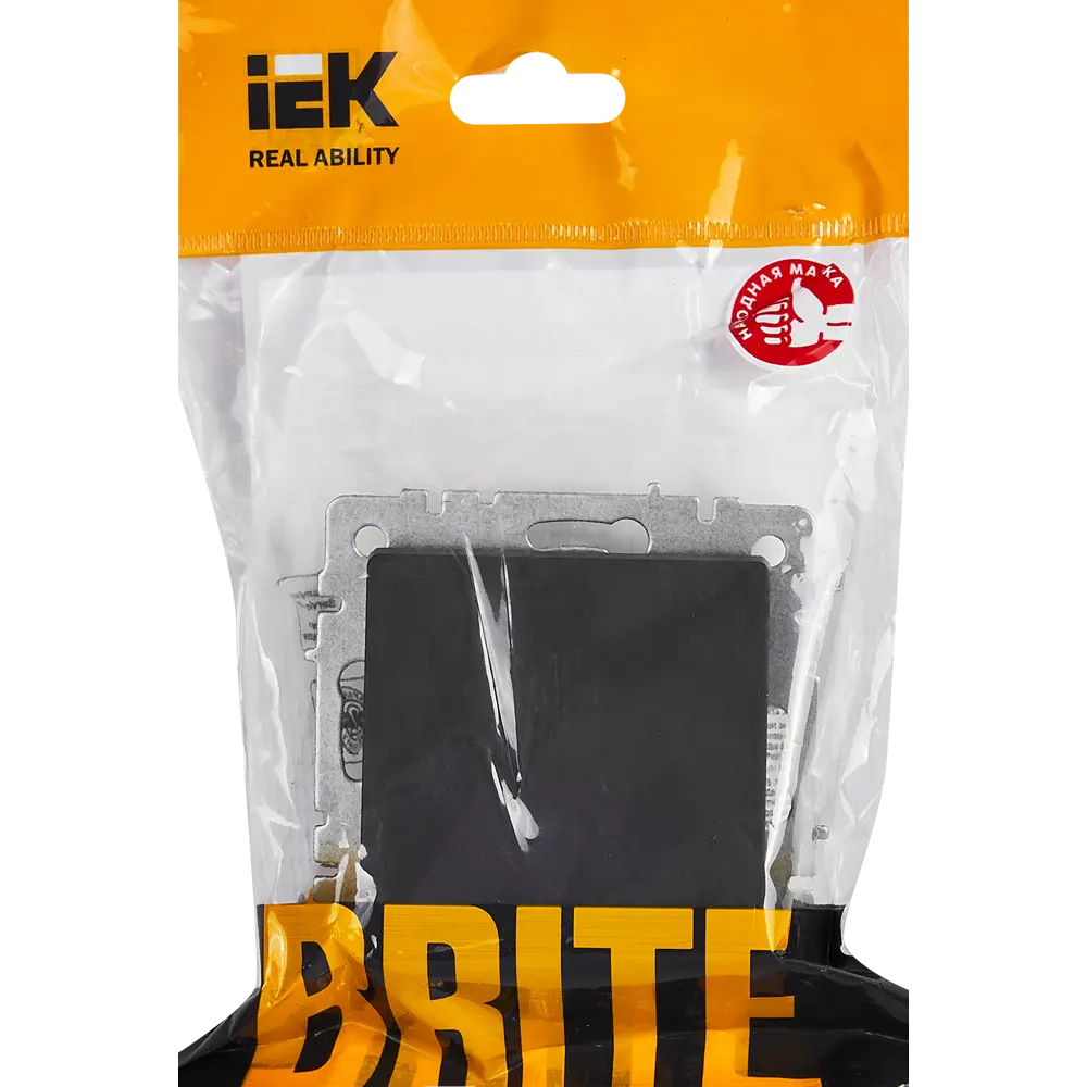 Фото 5 Вывод кабеля IEK Brite цвет графит