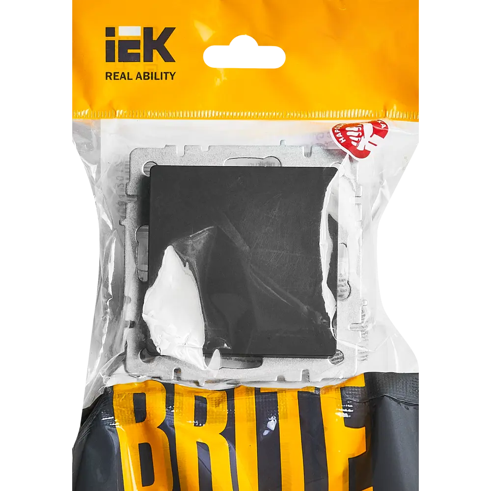 Фото 6 Заглушка IEK Brite цвет графит Фото 6 Заглушка IEK Brite цвет графит