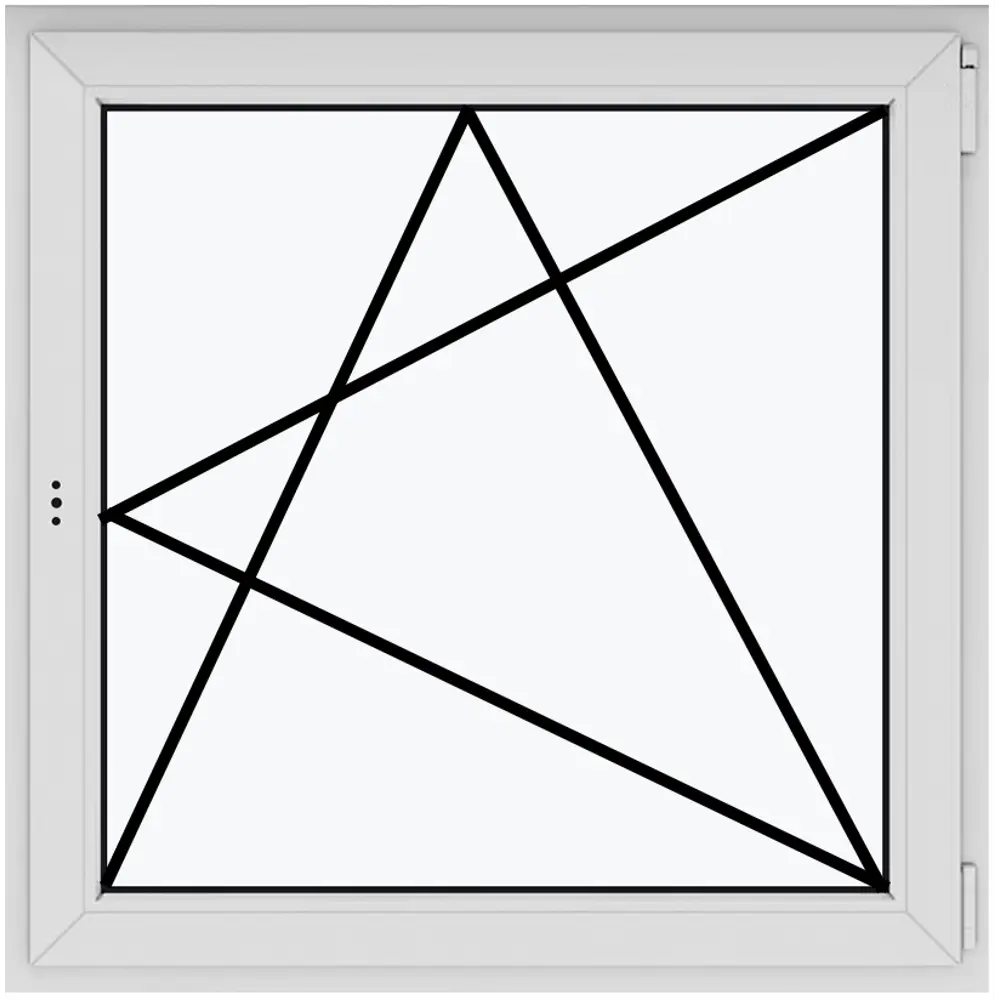 Фото Пластиковое окно ПВХ Рехау одностворчатое 600x600 мм (ВхШ) однокамерный стеклопакет цвет антрацит/белый Фото Пластиковое окно ПВХ Рехау одностворчатое 600x600 мм (ВхШ) однокамерный стеклопакет цвет антрацит/белый