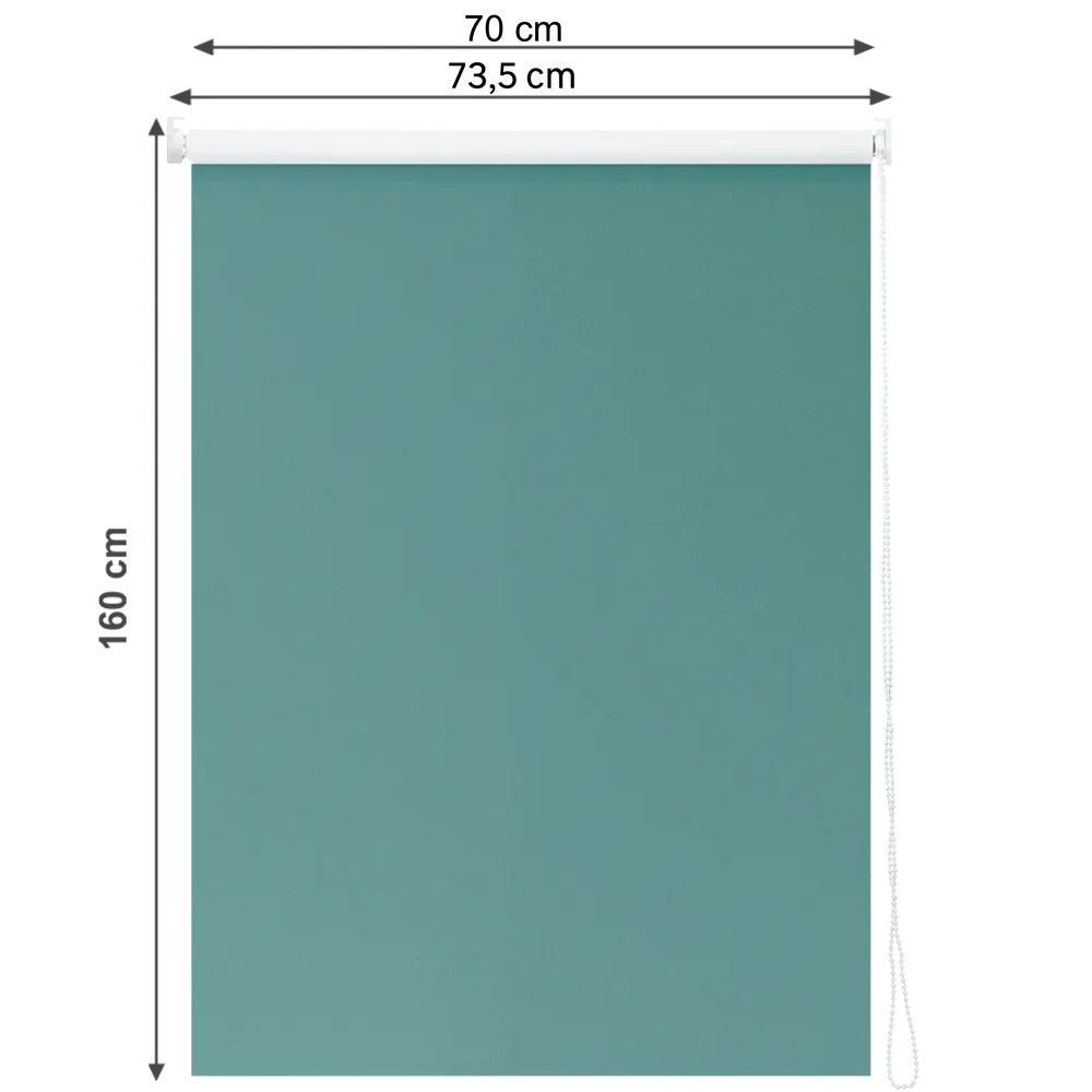 Фото 9 Штора рулонная блэкаут Inspire Santos 70x160 см бирюзовая Celadon 2 Фото 9 Штора рулонная блэкаут Inspire Santos 70x160 см бирюзовая Celadon 2