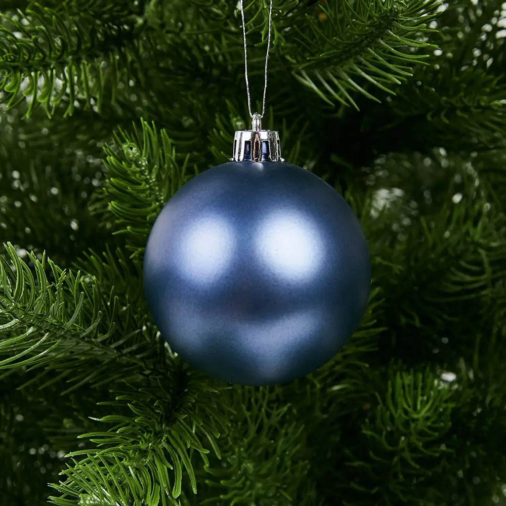 Фото 31 Набор новогодних шаров Christmas ø5-6 см цвет синий 25 шт.