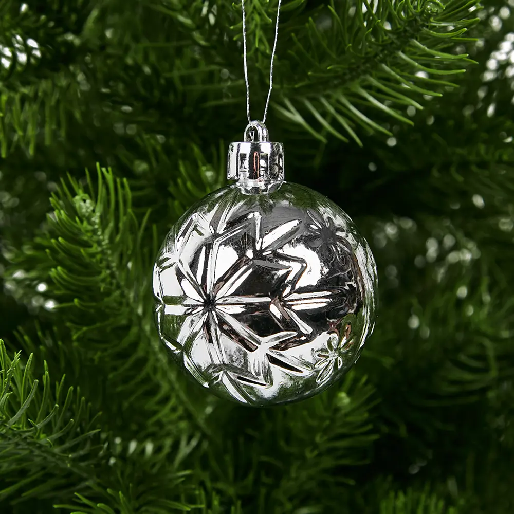 Фото 28 Набор новогодних шаров Christmas ø5-6 см цвет синий 25 шт.
