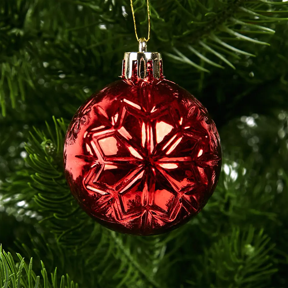 Фото 21 Набор новогодних шаров Christmas ø5-6 см цвет красный 25 шт. Фото 21 Набор новогодних шаров Christmas ø5-6 см цвет красный 25 шт.