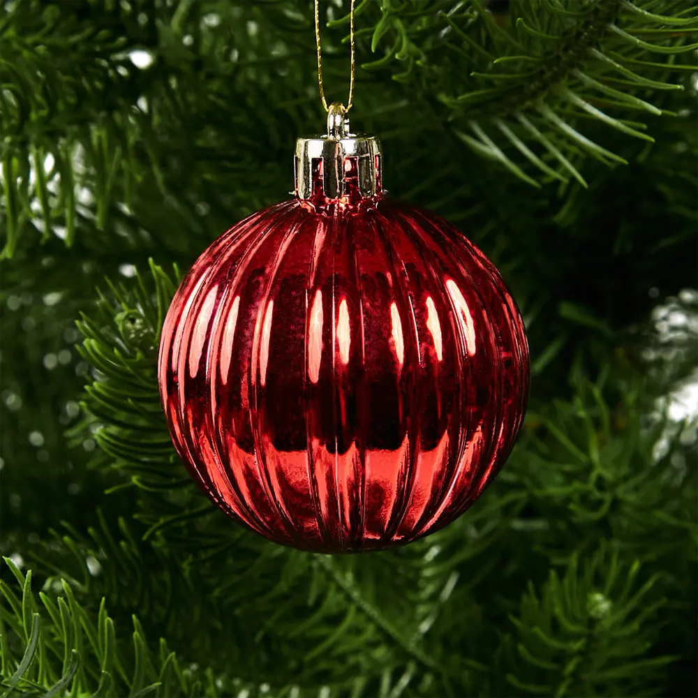 Фото 22 Набор новогодних шаров Christmas ø5-6 см цвет красный 25 шт. Фото 22 Набор новогодних шаров Christmas ø5-6 см цвет красный 25 шт.