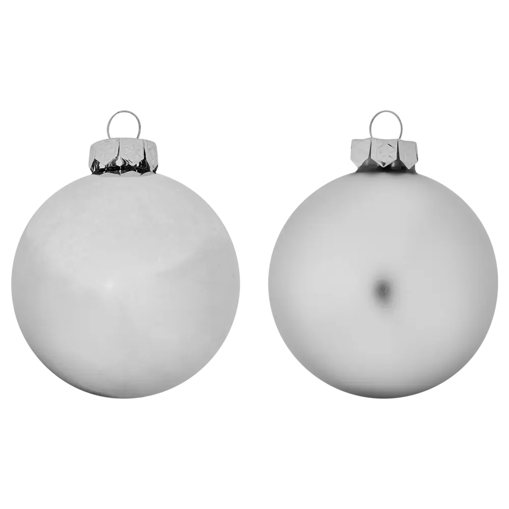 Фото 3 Набор новогодних шаров Christmas ø7 см цвет серебристый 8 шт.