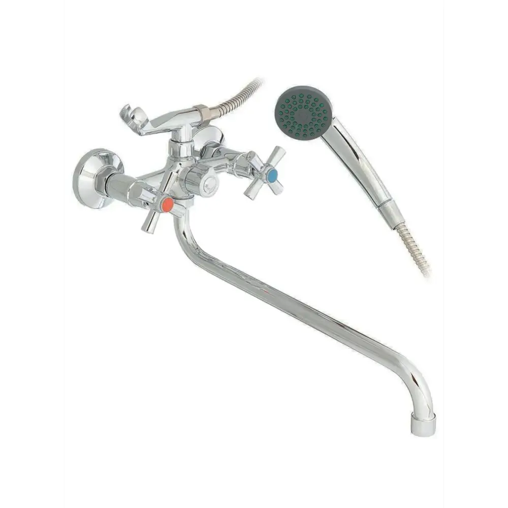 Фото 3 Смеситель для ванны Econoce Ec0420 EC0423 двухвентильный с душевой лейкой цвет хром Фото 3 Смеситель для ванны Econoce Ec0420 EC0423 двухвентильный с душевой лейкой цвет хром