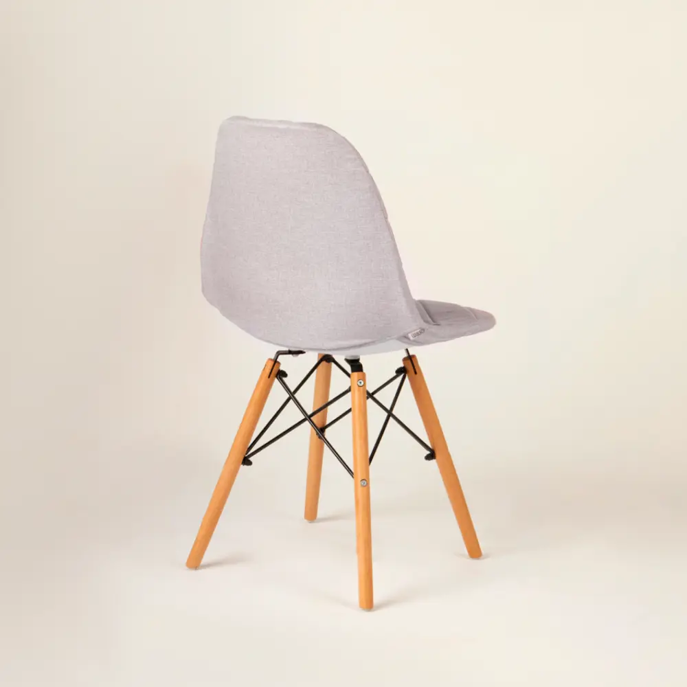 Фото 3 Чехол на стул со спинкой PROtect на модели Eames Aspen Giardino 40x46 см ткань Laguna рогожка с прострочкой цвет жемчужный 1 шт Фото 3 Чехол на стул со спинкой PROtect на модели Eames Aspen Giardino 40x46 см ткань Laguna рогожка с прострочкой цвет жемчужный 1 шт