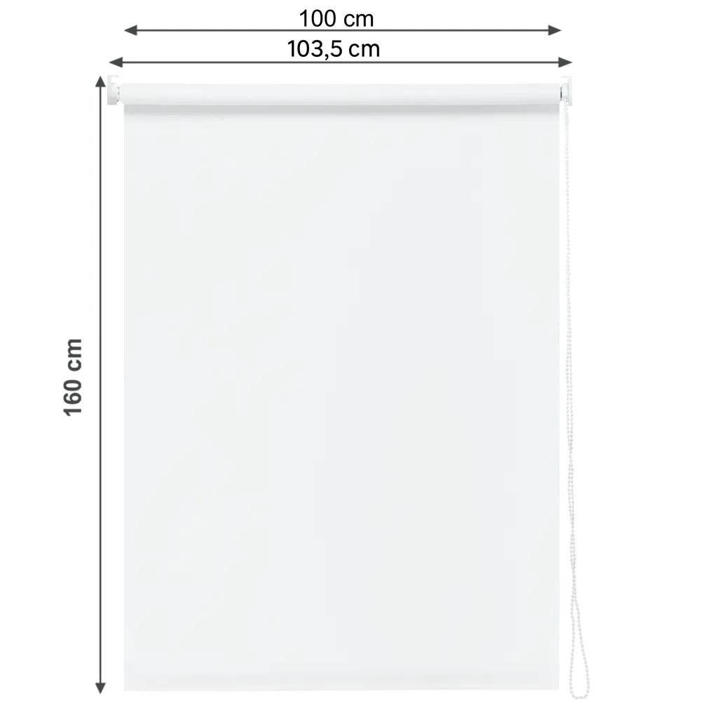 Фото 2 Штора рулонная блэкаут Inspire Santos 100x160 см белая White 0 Фото 2 Штора рулонная блэкаут Inspire Santos 100x160 см белая White 0