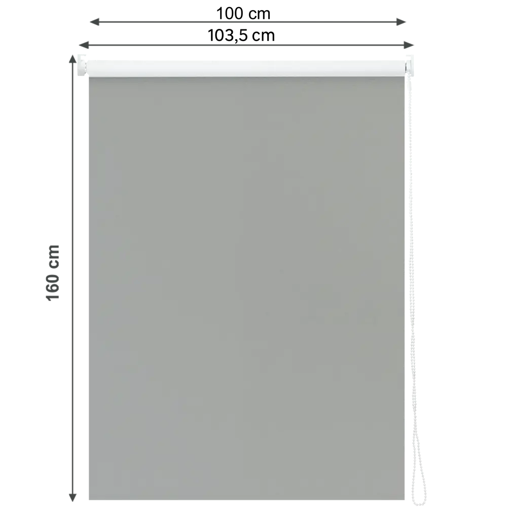 Фото 2 Штора рулонная блэкаут Inspire Santos 100x160 см серая Granit 3 Фото 2 Штора рулонная блэкаут Inspire Santos 100x160 см серая Granit 3
