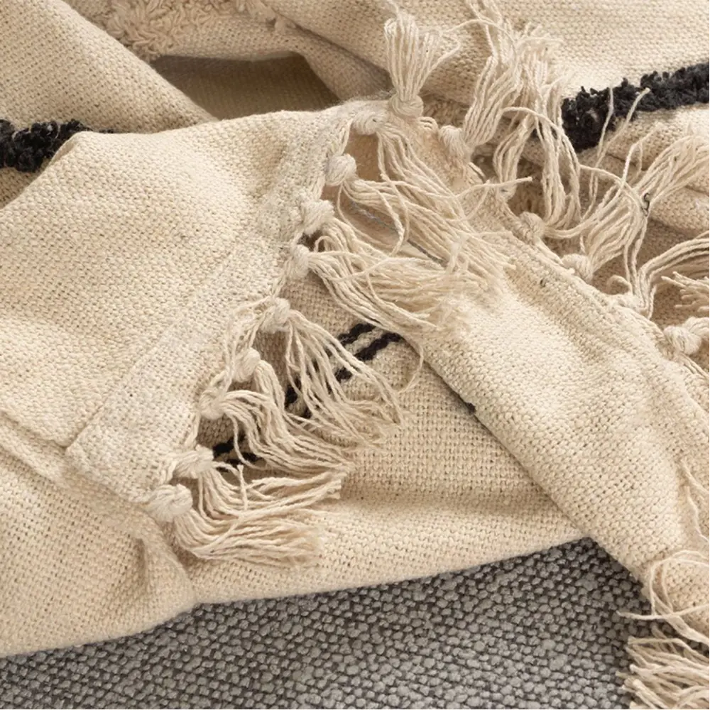 Фото 8 Плед Огого обстановочка! Comfy Плед Blush TRC-TH-14_170 170x130 см трикотаж цвет бежево-черный Фото 8 Плед Огого обстановочка! Comfy Плед Blush TRC-TH-14_170 170x130 см трикотаж цвет бежево-черный