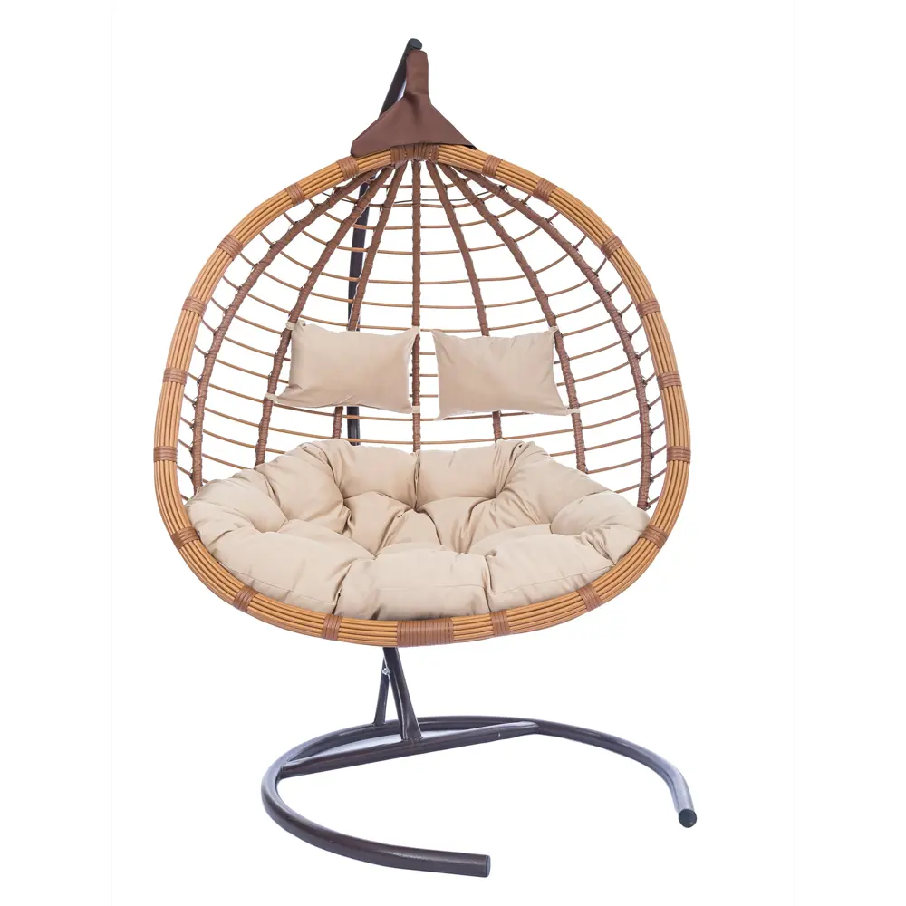 Фото 3 Кресло подвесное Laura outdoor HST-402 Hasta 2-х местные до 140 кг коричневый Фото 3 Кресло подвесное Laura outdoor HST-402 Hasta 2-х местные до 140 кг коричневый