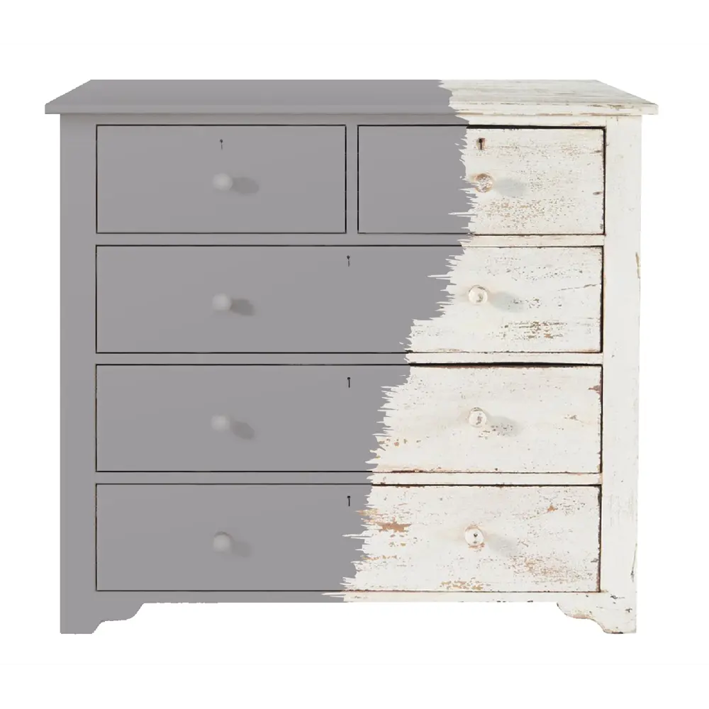 Фото 2 Краска для мебели моющаяся Weiss Acrilux без запаха полуматовая цвет RAL 7004 0.5 л