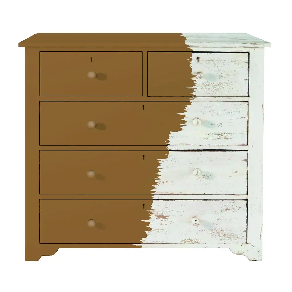 Фото 2 Краска для мебели моющаяся Weiss Acrilux без запаха полуматовая цвет RAL 1011 1.1 л