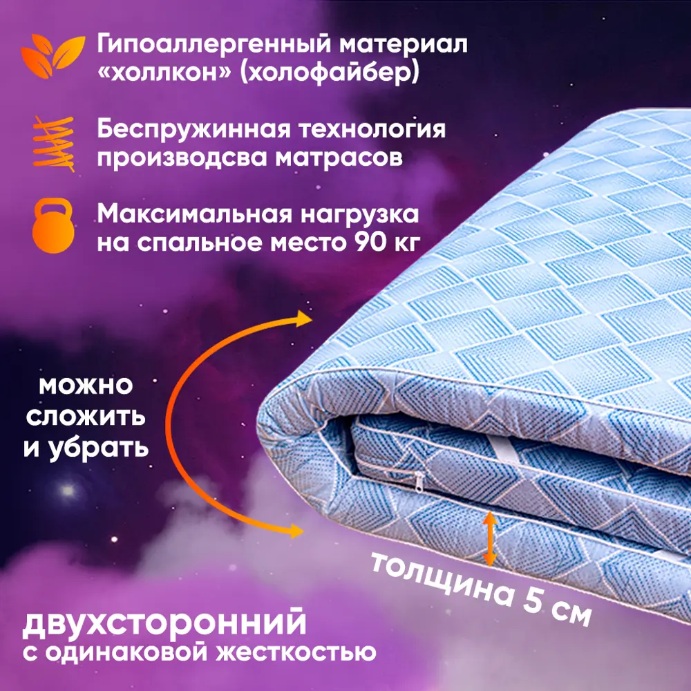 Фото 2 Матрас Соня Беспружинный 5 см 110x200x5см пенополиуретан беспружинный, полутораспальный Фото 2 Матрас Соня Беспружинный 5 см 110x200x5см пенополиуретан беспружинный, полутораспальный