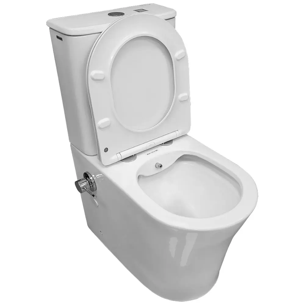 Фото 2 Унитаз-компакт Bloomix Alan 1219SB горизонтальный выпуск двойной слив Фото 2 Унитаз-компакт Bloomix Alan 1219SB горизонтальный выпуск двойной слив