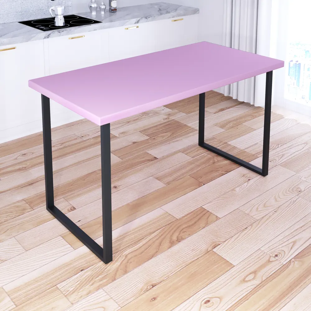 Фото 3 Кухонный стол прямоугольный Solarius Loft 700-10184 140x75x70 см дерево цвет розовый Фото 3 Кухонный стол прямоугольный Solarius Loft 700-10184 140x75x70 см дерево цвет розовый