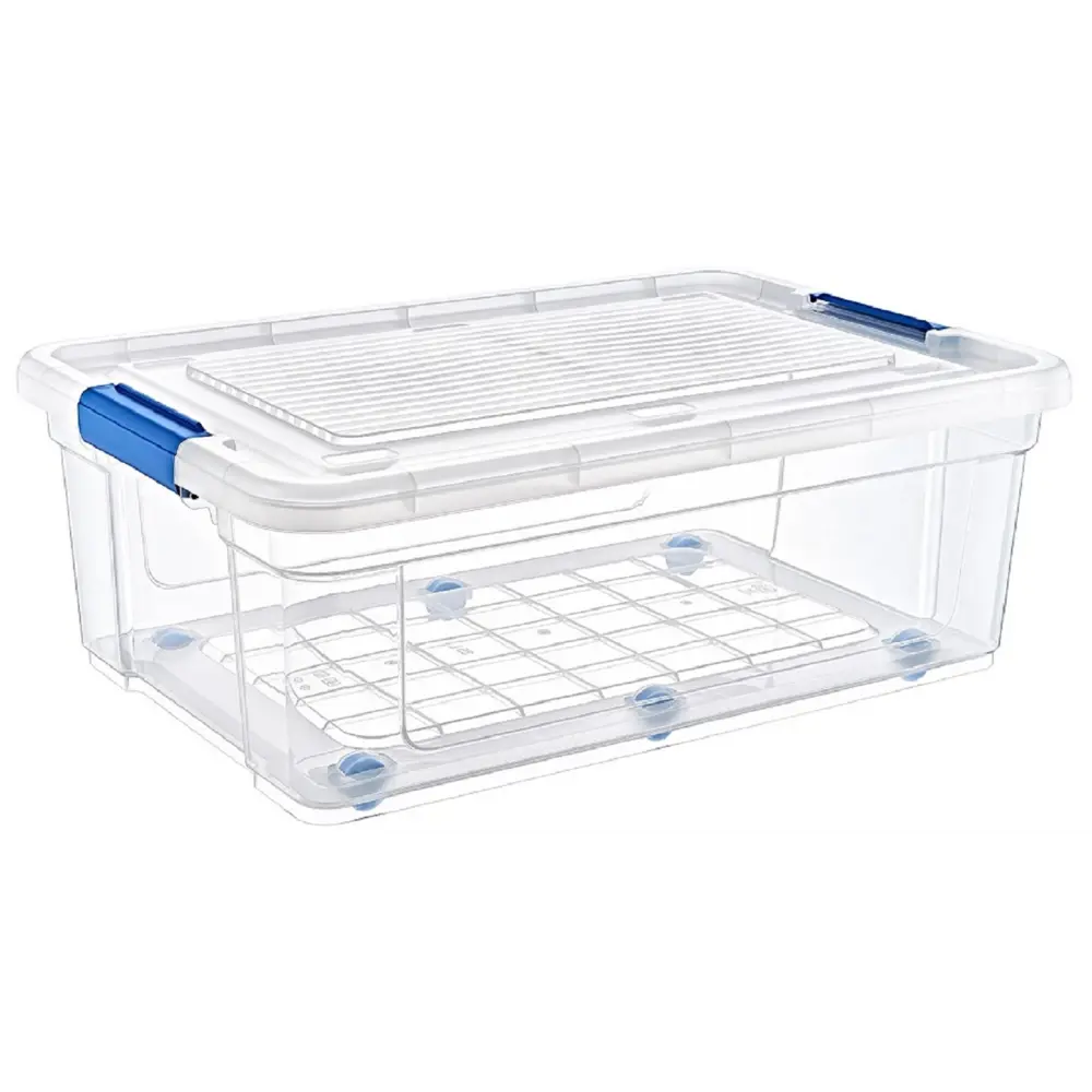 Фото Контейнер для хранения Hobby life StorMax Glassy 59.8x40.9x22.6 см полипропилен цвет прозрачный Фото Контейнер для хранения Hobby life StorMax Glassy 59.8x40.9x22.6 см полипропилен цвет прозрачный