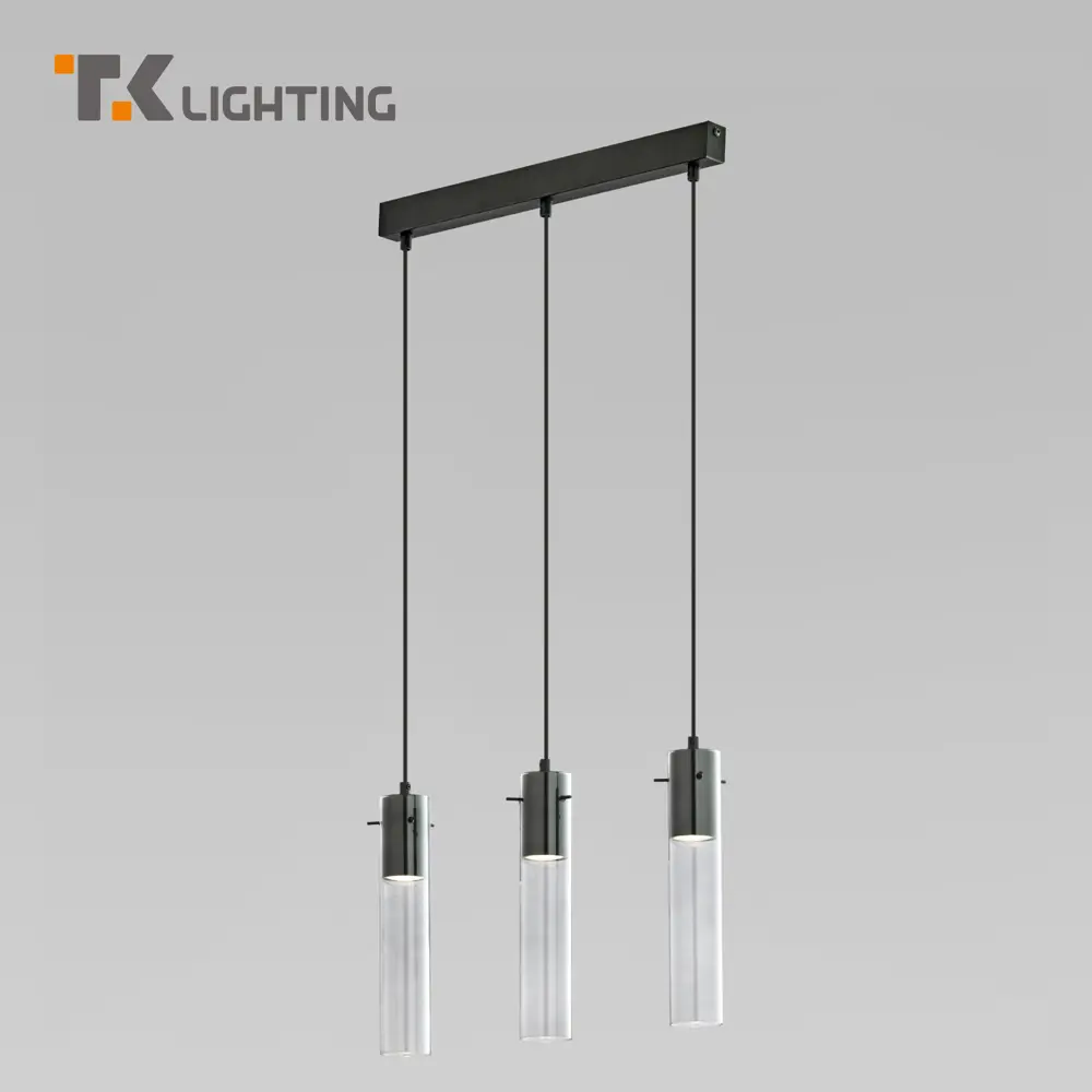 Фото Светильник подвесной со стеклянными плафонами TK Lighting 855 Look 3 лампы 12 м² цвет графит Фото Светильник подвесной со стеклянными плафонами TK Lighting 855 Look 3 лампы 12 м² цвет графит