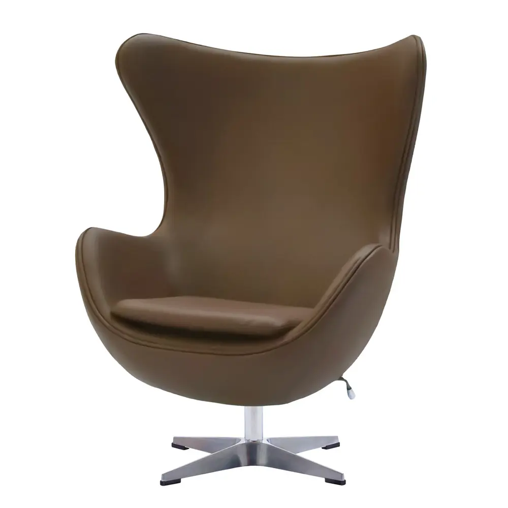 Фото 3 Кресло Bradex Egg style chair RF 0607 85x110x77.5 см кожа цвет хром Фото 3 Кресло Bradex Egg style chair RF 0607 85x110x77.5 см кожа цвет хром