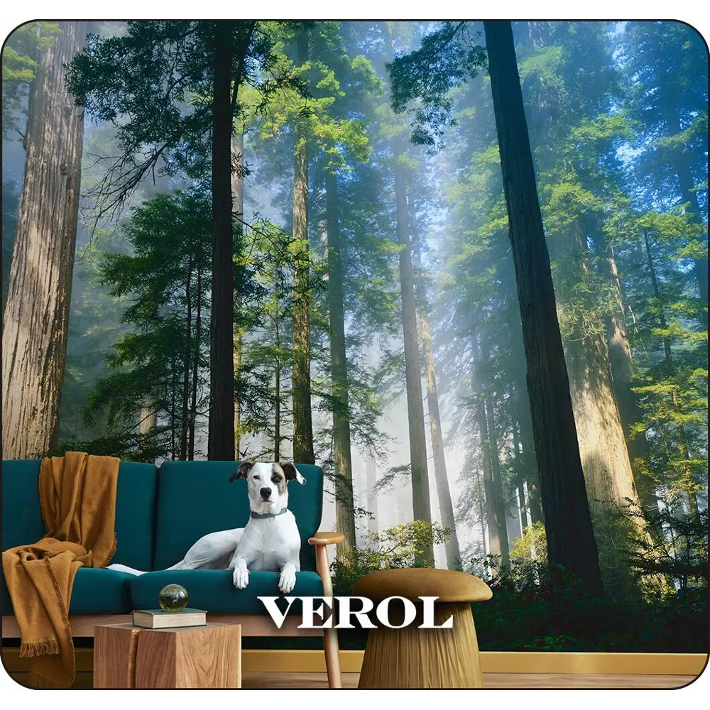 Фото 9 Фотообои флизелиновые 3D Verol 300x283 см Лес Туман Свет Фото 9 Фотообои флизелиновые 3D Verol 300x283 см Лес Туман Свет