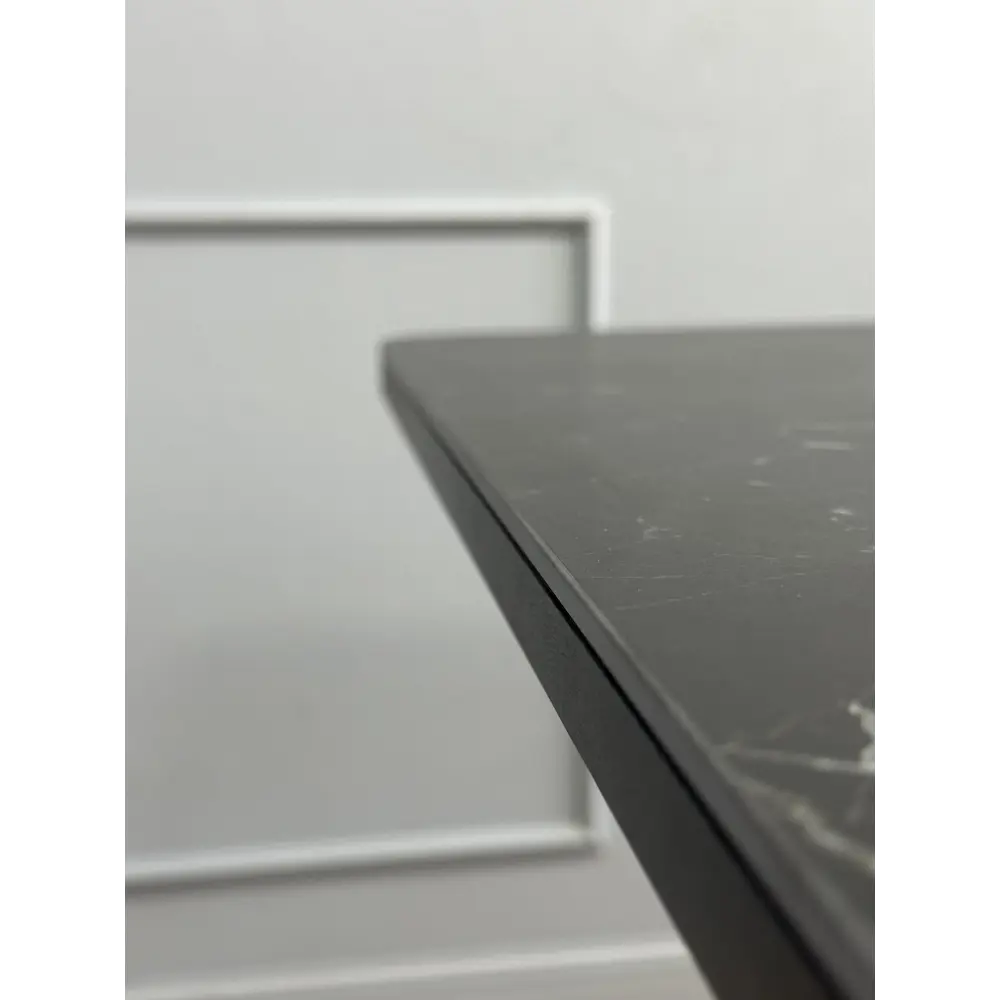 Фото 3 Стол прямоугольный Kenner Dk 120x120 см керамика цвет черный мрамор Фото 3 Стол прямоугольный Kenner Dk 120x120 см керамика цвет черный мрамор