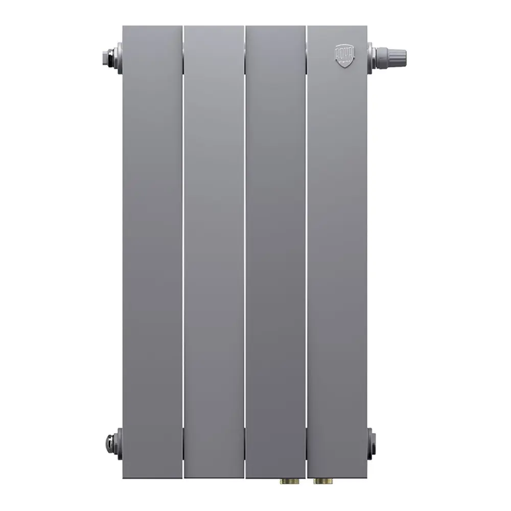 Фото 2 Радиатор Royal thermo Pianoforte 500/32 биметалл 4 секций нижнее подключение цвет silver satin Фото 2 Радиатор Royal thermo Pianoforte 500/32 биметалл 4 секций нижнее подключение цвет silver satin