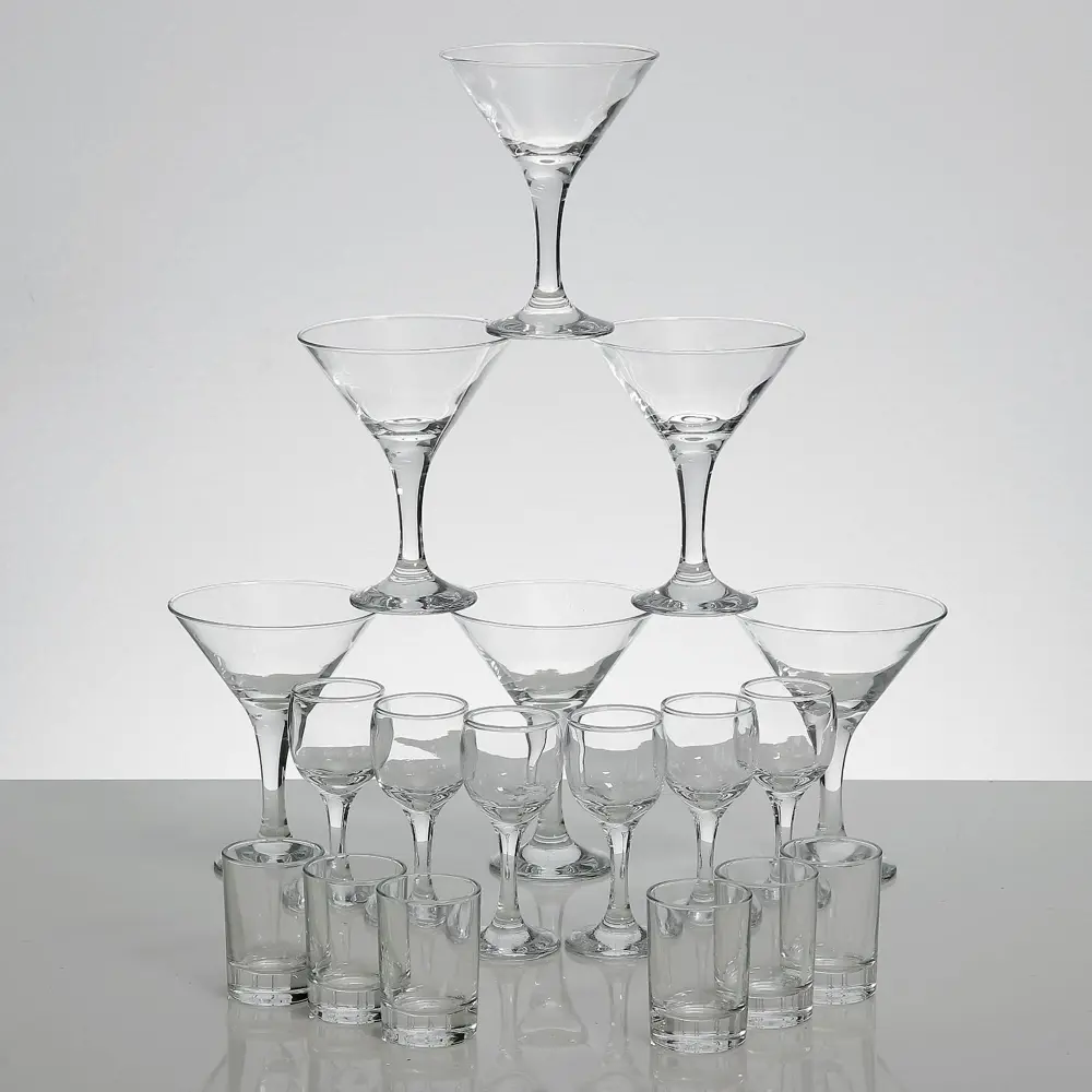 Фото 4 Набор посуды No Name 3412877 18 предметов Стекло цвет прозрачный Фото 4 Набор посуды No Name 3412877 18 предметов Стекло цвет прозрачный