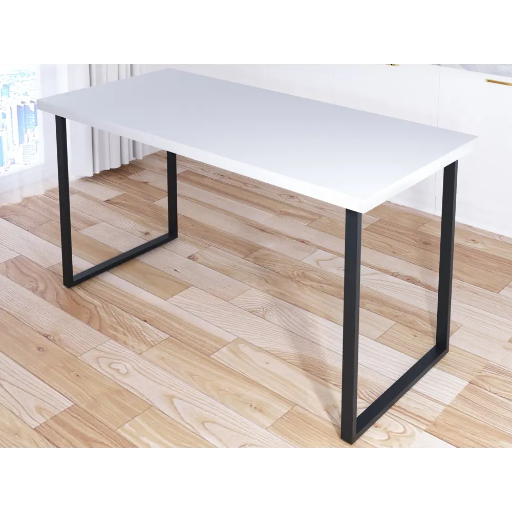 Фото 2 Кухонный стол прямоугольный Solarius Loft 700-10149 130x75x75 см дерево цвет белый Фото 2 Кухонный стол прямоугольный Solarius Loft 700-10149 130x75x75 см дерево цвет белый