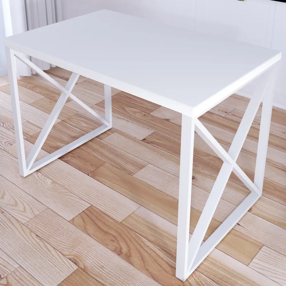 Фото 2 Кухонный стол прямоугольный Solarius Loft 702-10035 110x75x60 см дерево цвет белый Фото 2 Кухонный стол прямоугольный Solarius Loft 702-10035 110x75x60 см дерево цвет белый