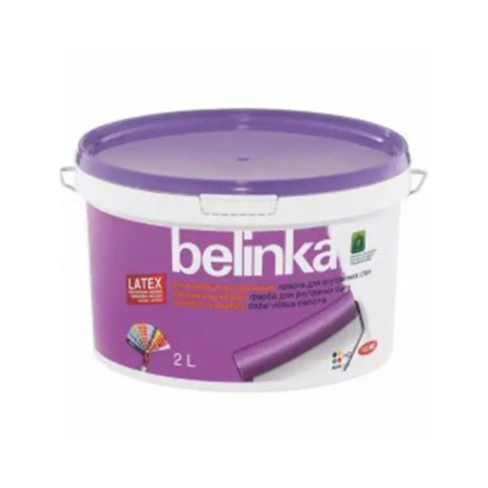 Фото 2 Краска для стен Belinka ВД Latex B1 матовая белая 2 л Фото 2 Краска для стен Belinka ВД Latex B1 матовая белая 2 л
