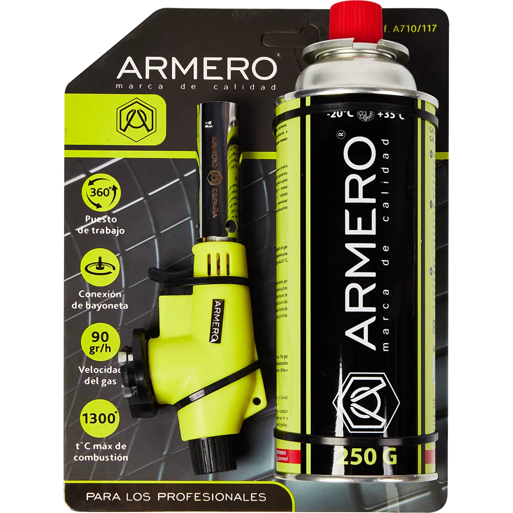 Фото 7 Горелка газовая Armero с баллоном цанговым 250 г Фото 7 Горелка газовая Armero с баллоном цанговым 250 г