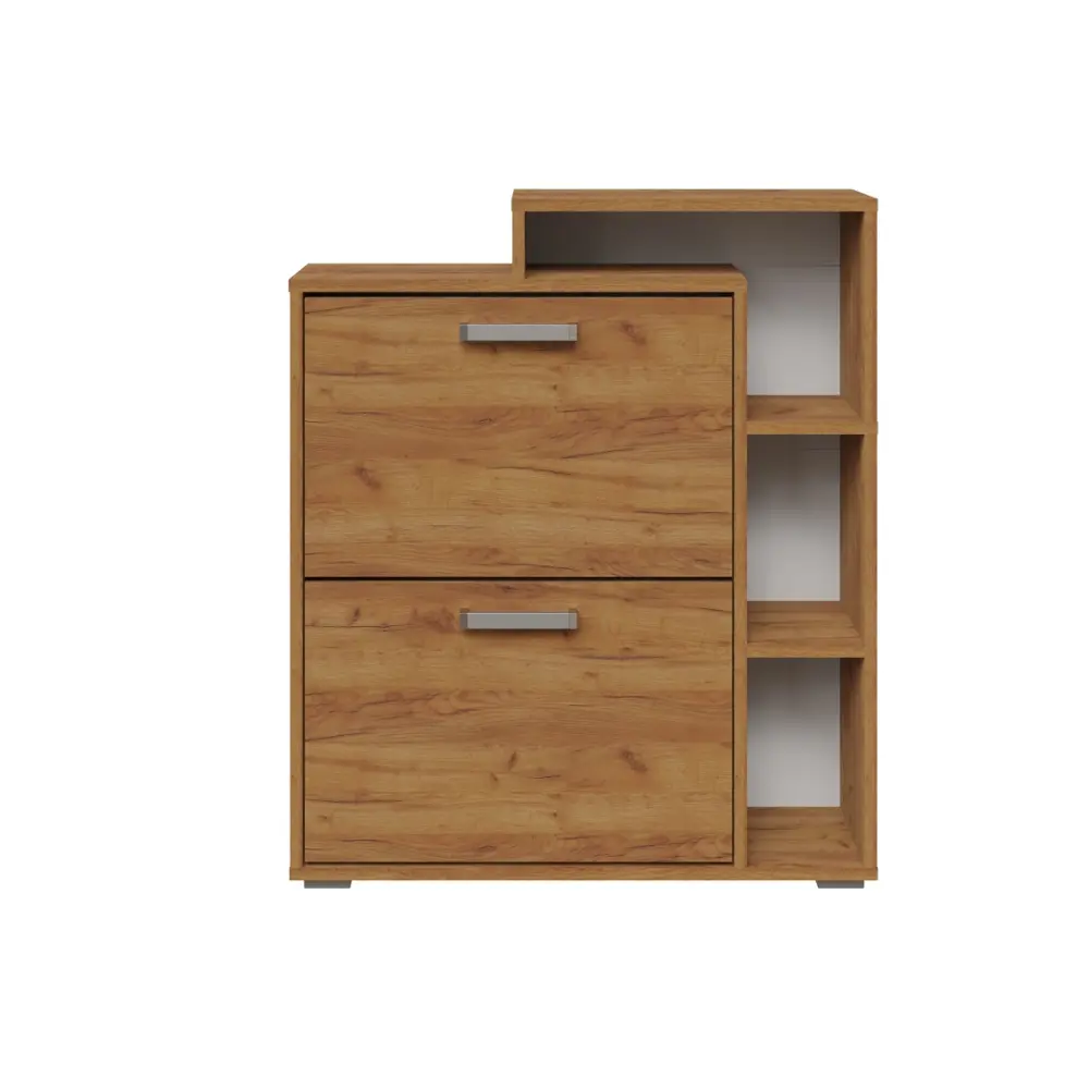 Фото 2 Шкаф для обуви Мебель м 76x90x24.9 см лдсп цвет дуб крафт золотой