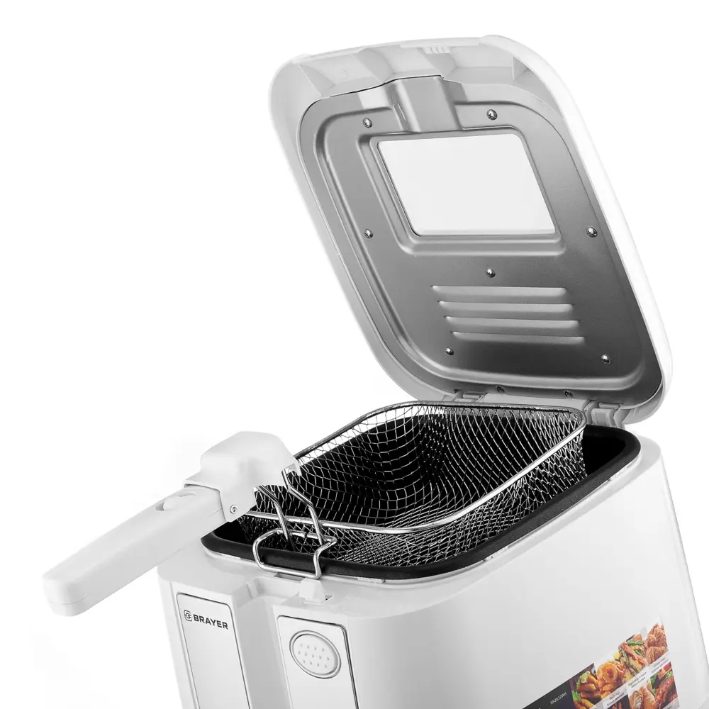 Фото 5 Электрическая фритюрница Brayer BR2832WH 2.5 л цвет белый Фото 5 Электрическая фритюрница Brayer BR2832WH 2.5 л цвет белый