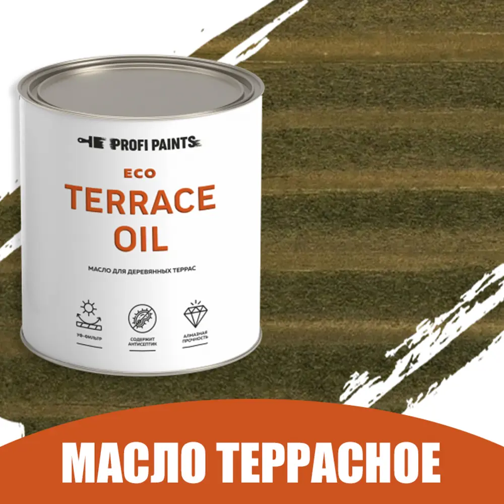 Фото Масло для дерева износостойкое Profipaints Eco Terrace Oil 2.7 л Оливка Фото Масло для дерева износостойкое Profipaints Eco Terrace Oil 2.7 л Оливка