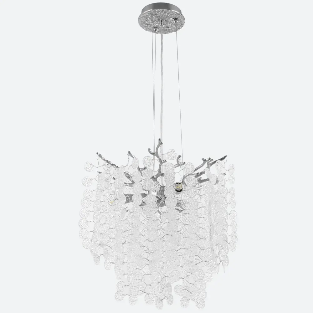 Фото 3 Люстра подвесная Arte perfetto luce 3323.1086.d320.3.c.cr 3 лампа 6 м² цвет никель