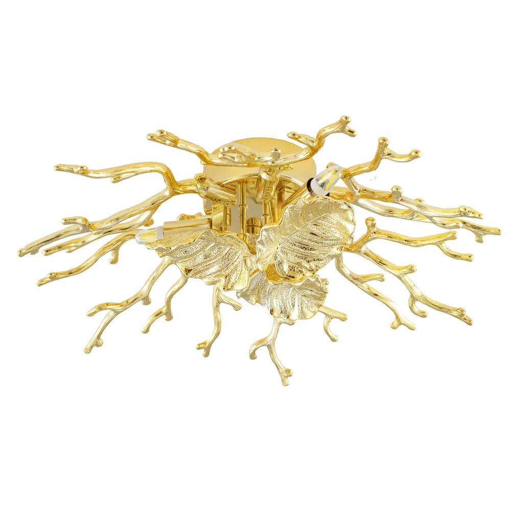 Фото Люстра потолочная Arte Perfetto Luce 3323.31003.d360.3.gd 3 лампы 6 м² цвет золото Фото Люстра потолочная Arte Perfetto Luce 3323.31003.d360.3.gd 3 лампы 6 м² цвет золото